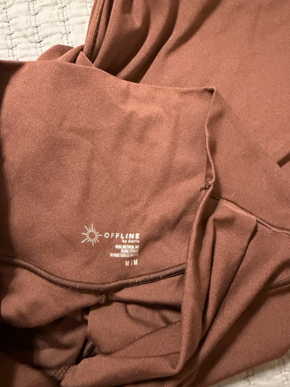 aerie Rust/Brown Flare Leggings - Picture 3 of 3